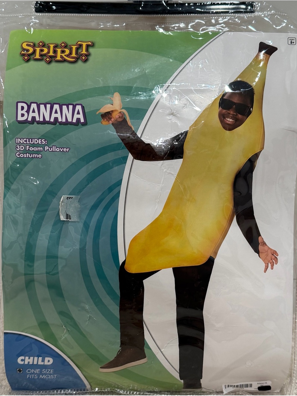 Spirit Kids Banana Kids Costume - 3D Foam Pullover 8-12